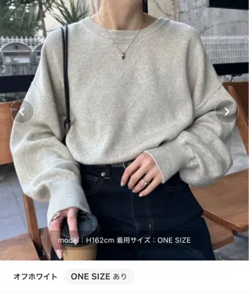 CIAOPANIC TYPY 맨투맨 라이크 볼륨 슬리브 니트