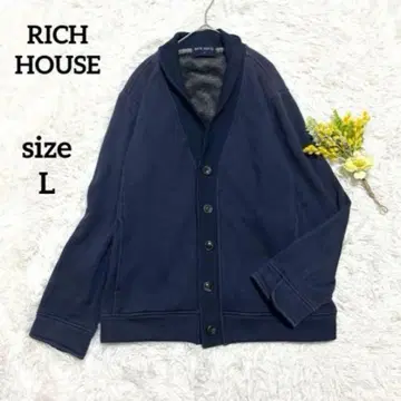 맨투맨 가디건 숄카라 남성용 속기모 네이비 L 아우터