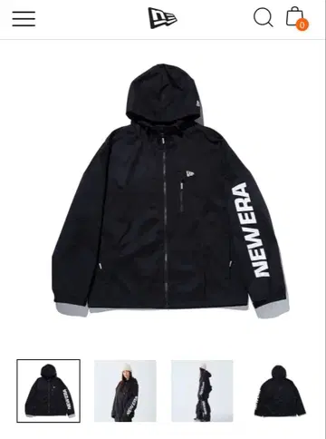 NEW ERA 풀 집업 스노우보드 의류 S 사이즈