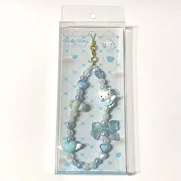 헬로키티 엔젤 폰스트랩 블루 천사 산리오 키티