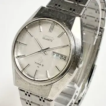SEIKO TYPE II 세이코 쿼츠 손목시계 데이데이트 배터리 방전