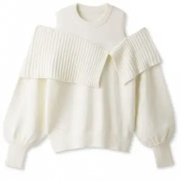 SNIDEL 디자인 니트 풀오버