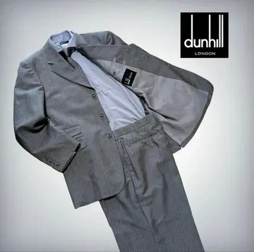 [ DUNHILL ] 던힐 셋업 싱글 수트 그레이 스트라이프 L