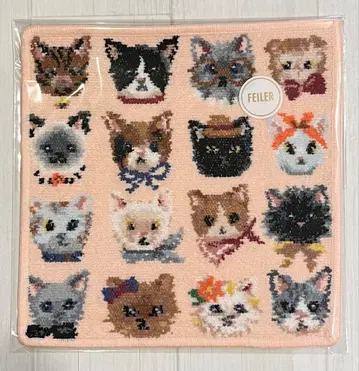 새상품 미사용 러브러리 바이 페이 리 프리티 캣츠 손수건