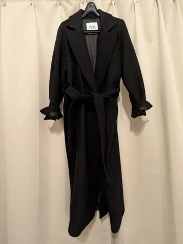 ZARA 블랙 롱 코트 XS