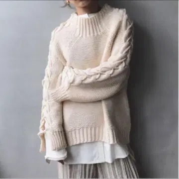 새상품급 AMERI vintage 디자인 케이블 니트