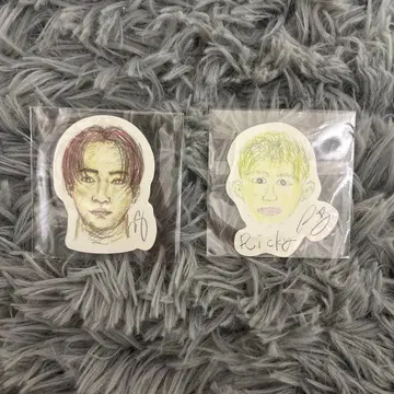 후카보리 미라이 오쿠다 리키야 자화상 스티커