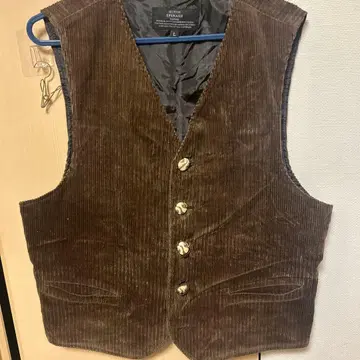 SPINASH 코듀로이 베스트 L 사이즈 브라운