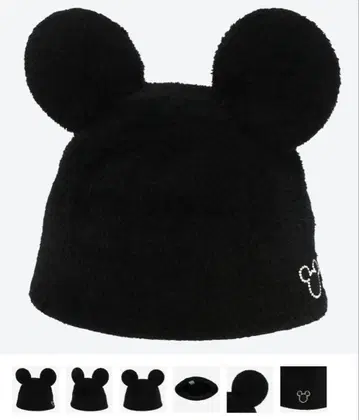 미키 귀 달린 블랙 햇 58cm 미키