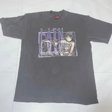 serial experiments lain 빈티지 가공 T셔츠