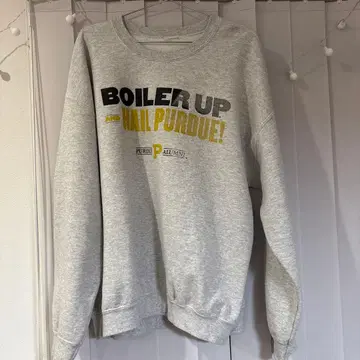 US 칼리지 Purdue 대학 트레이닝복 XL 사이즈 그레이 길단