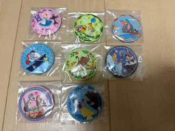 [ 미사용 ] 디즈니 자수 캔 배지 8개 세트