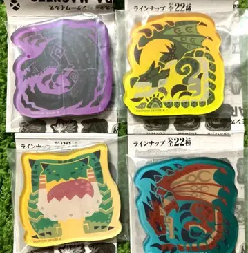 새상품 몬스터 헌터 와일즈 캐릭터 마그네트 4개 세트