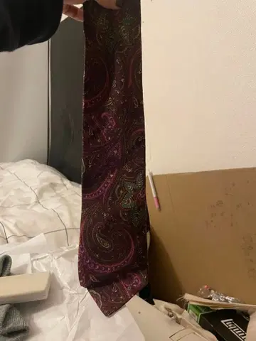 Mr. JUNKO 페이즐리 무늬 넥타이