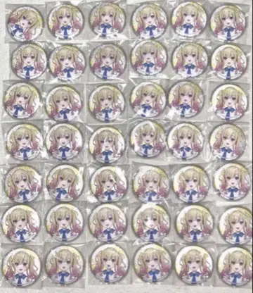 텐마 사키 로손 콜라보 글리터 캔뱃지 42개