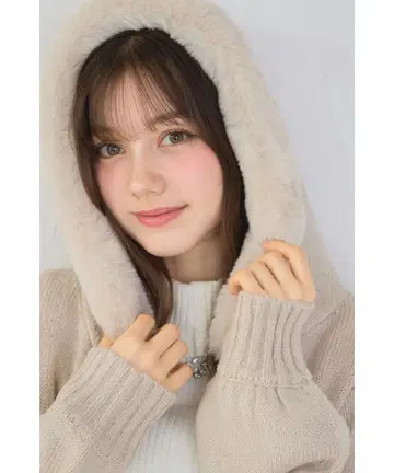 [ 미사용 새상품 ] tocco 퍼 니트 후드티