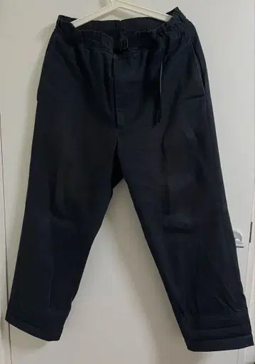 everyone BELTED EASY PANTS sizeM navy