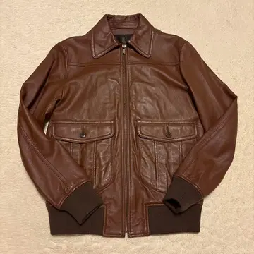 HYSTERIC GLAMOUR 브라운 양가죽 레더 자켓 M 사이즈