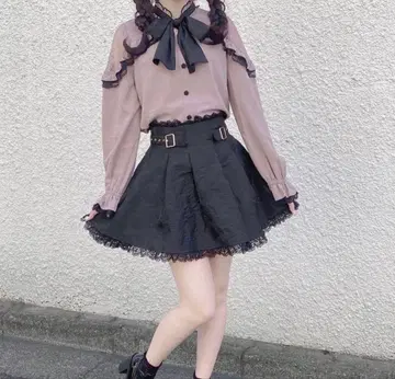 ROJITA 플라워 자카드 치마바지