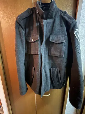 Hurley 밀리터리 스타일 자켓 S 블랙