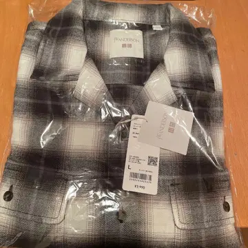 UNIQLO x JW 브러쉬드 코튼 오버 사이즈 셔츠 L 사이즈