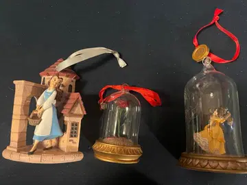 디즈니 미녀와 야수 오너먼트 세트