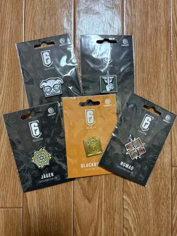 레인보우 식스 핀 배지 5개 세트