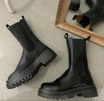 urica 사이드 고어 부츠 블랙 [ 미사용 ]