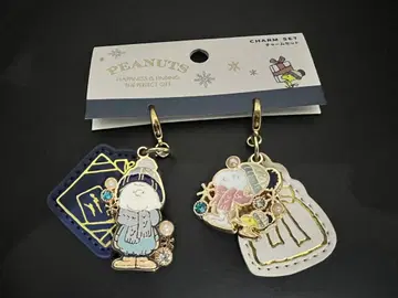 새상품급 USJ 한정판 스누피 겨울 참 세트