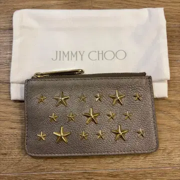 JIMMY CHOO 지미추 별 모양 스터드 가죽 키케이스