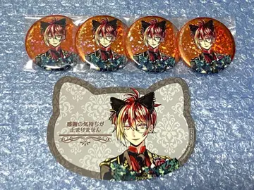 아크네코 페네스 난자 홀로그램 캔뱃지 특전 카드 악마 집사와 검은 고양이