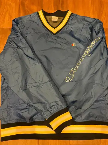 Champion 나일론 자켓 X-LARGE 블루