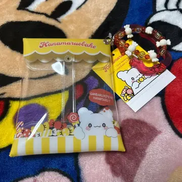 산리오 하나마루 유령 카라비너 포함 클리어 파우치 달콤한 것 아주 좋아해