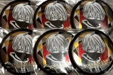 도원암귀 메탈릭 캔뱃지 TSUTAYA 코우구자키 진 6개 세트 캔뱃지