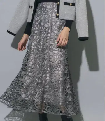 마이 스트라다 아리사 라메 레이스 스커트