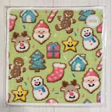 새상품 미사용 러브리바이페이러 크리스마스 쿠키 손수건