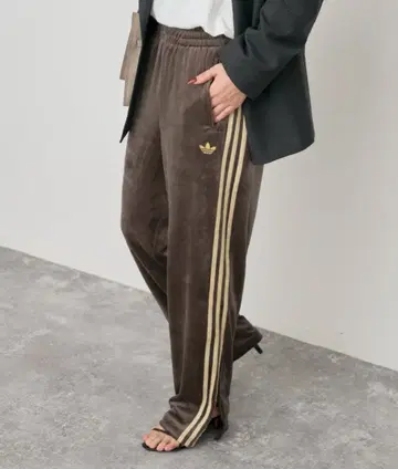 아디다스 벨로아 팬츠 브라운 SMALL