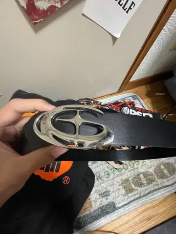 로고 벨트 은 drip drill 120cm