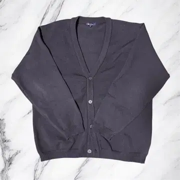 블랙 V넥 가디건