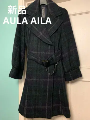 AULA AILA 체크 울 코트