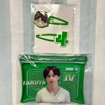 초특급 타쿠야 REAL? 클리어 파우치 헤어 클립 세트 쿠사카와 타쿠야