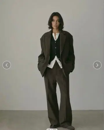 [택 포함 새상품] etre tokyo 체크 트위드 테일러 자켓 S