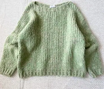 트리코트 진 마르크 저널 구매 모헤어 혼방 니트 풀오버 그린 믹스