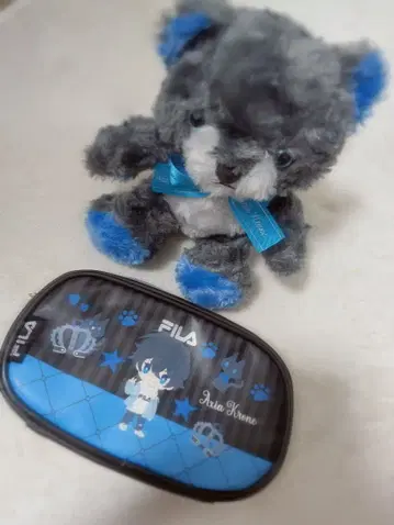 악시아 클로네 봉제 인형 테디베어 니지베아 파우치