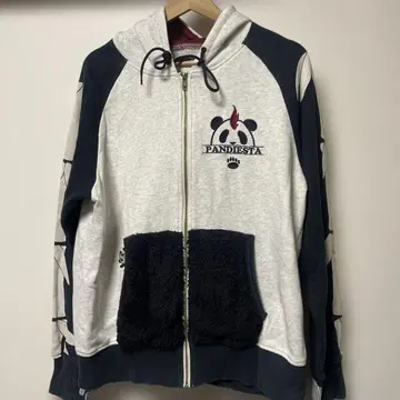 PANDIESTA 팬더 모티브 모히칸 후드티 XL