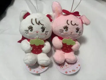 mikko 딸기 마스코트 봉제 인형 무스 캐미 2개