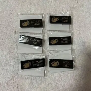 츠키우타. 뒷면 아오하루 네임 배지