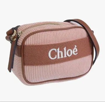 새상품급 끌로에 코듀로이 숄더백 핑크