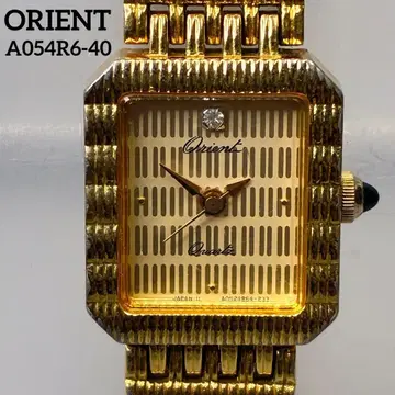 ORIENT A054R6-40 여성용 손목시계 골드 새상품 배터리 작동품