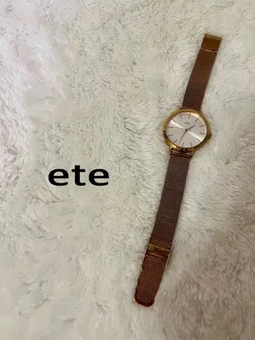 새상품급 ete 골드 메쉬 손목시계